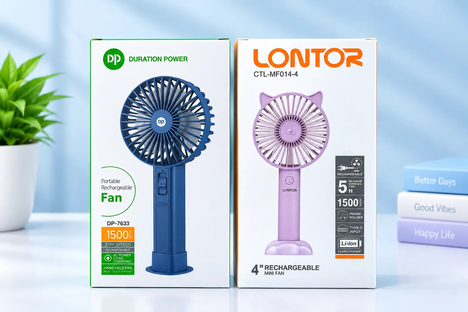 DP & Lontor Mini hand Fan